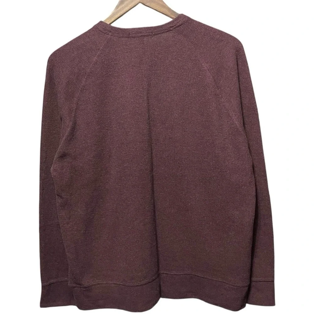 blank burgundy Banana Republic long sleeve crewneck casual sweater sweatshirt
